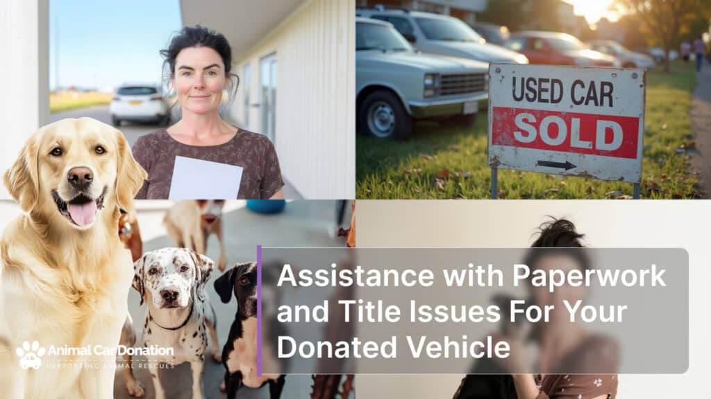 Assistance with Paperwork and Title Issues For Your Donated Vehicle