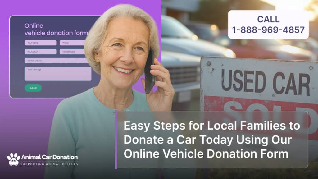 Easy Steps for Local Families to Donate a Car Today Using Our Online Vehicle Donation Form