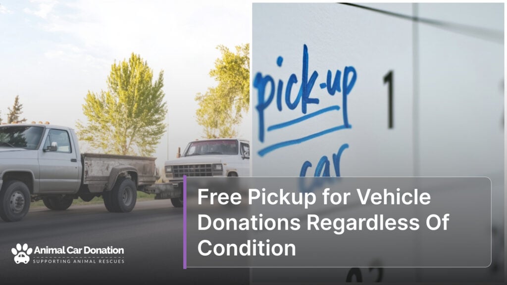Free Pickup for Vehicle Donations Regardless Of Condition