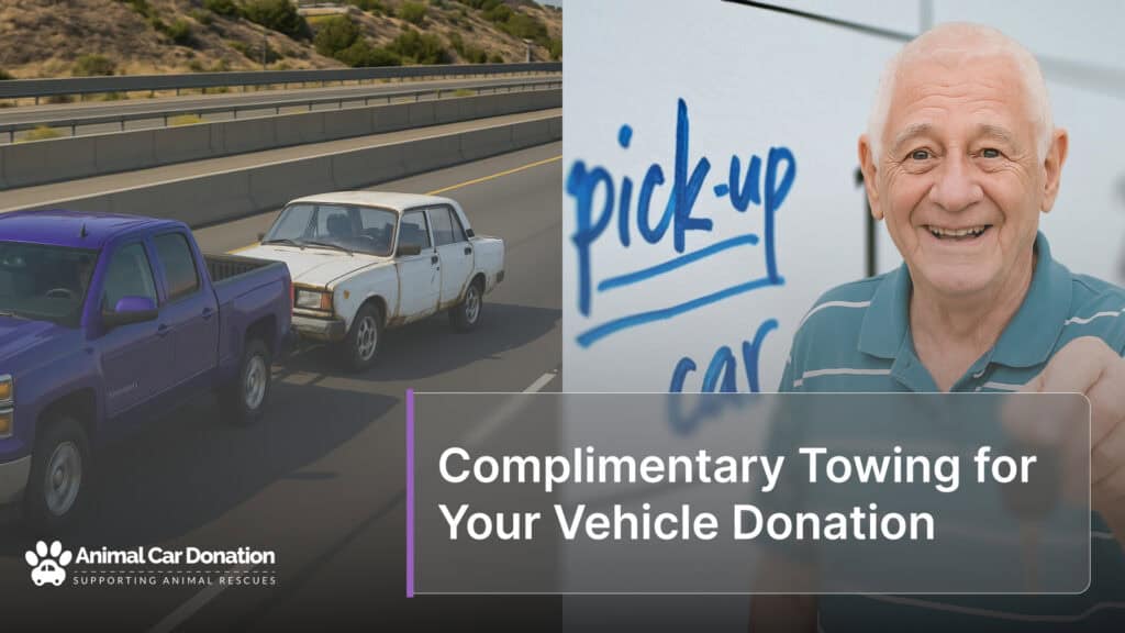 Complimentary Towing for Your Vehicle Donation