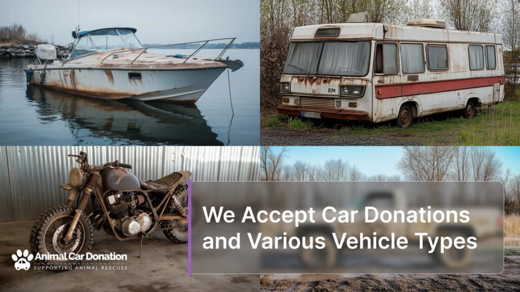 We Accept Car Donations and Various Vehicle Types