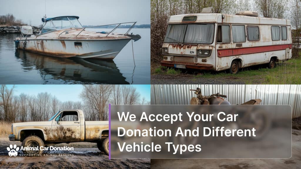 We Accept Your Car Donation And Different Vehicle Types