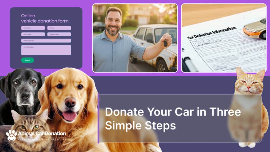 Donate Your Car in Three Simple Steps