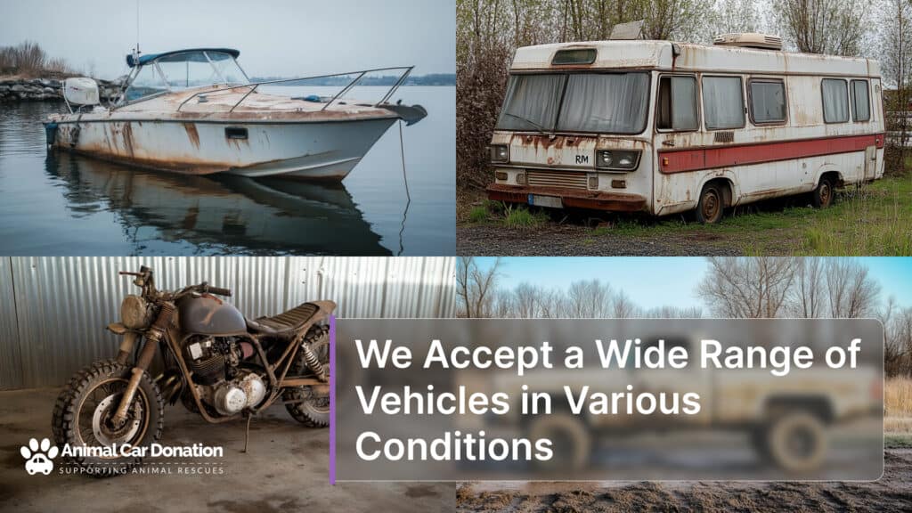We Accept a Wide Range of Vehicles in Various Conditions