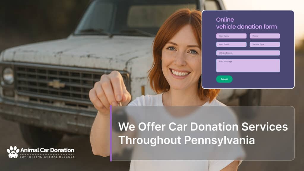 We Offer Car Donation Services Throughout Pennsylvania