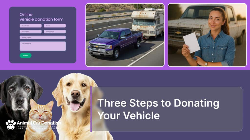 Three Steps to Donating Your Vehicle