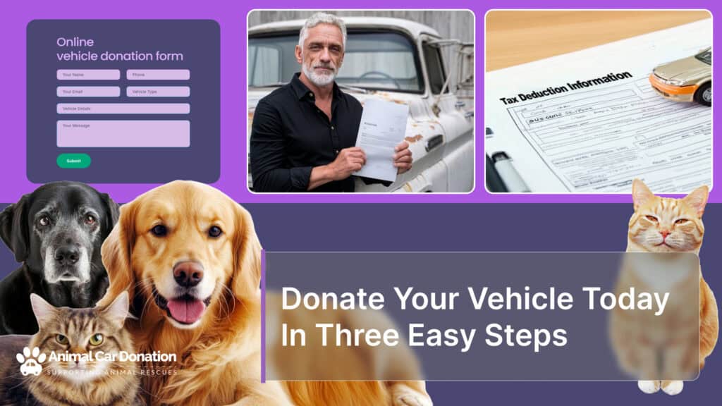 Donate Your Vehicle Today In Three Easy Steps