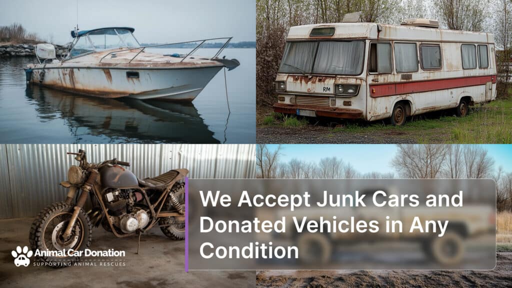 We Accept Junk Cars and Donated Vehicles in Any Condition