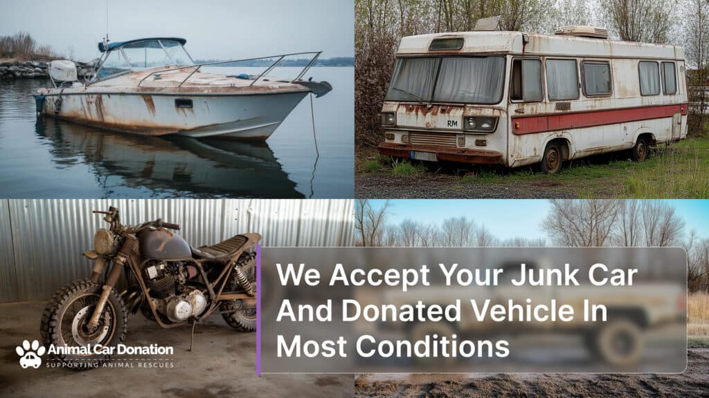 We Accept Your Junk Car And Donated Vehicle In Most Conditions