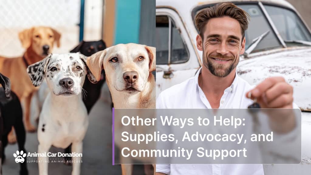 Other Ways to Help: Supplies, Advocacy, and Community Support